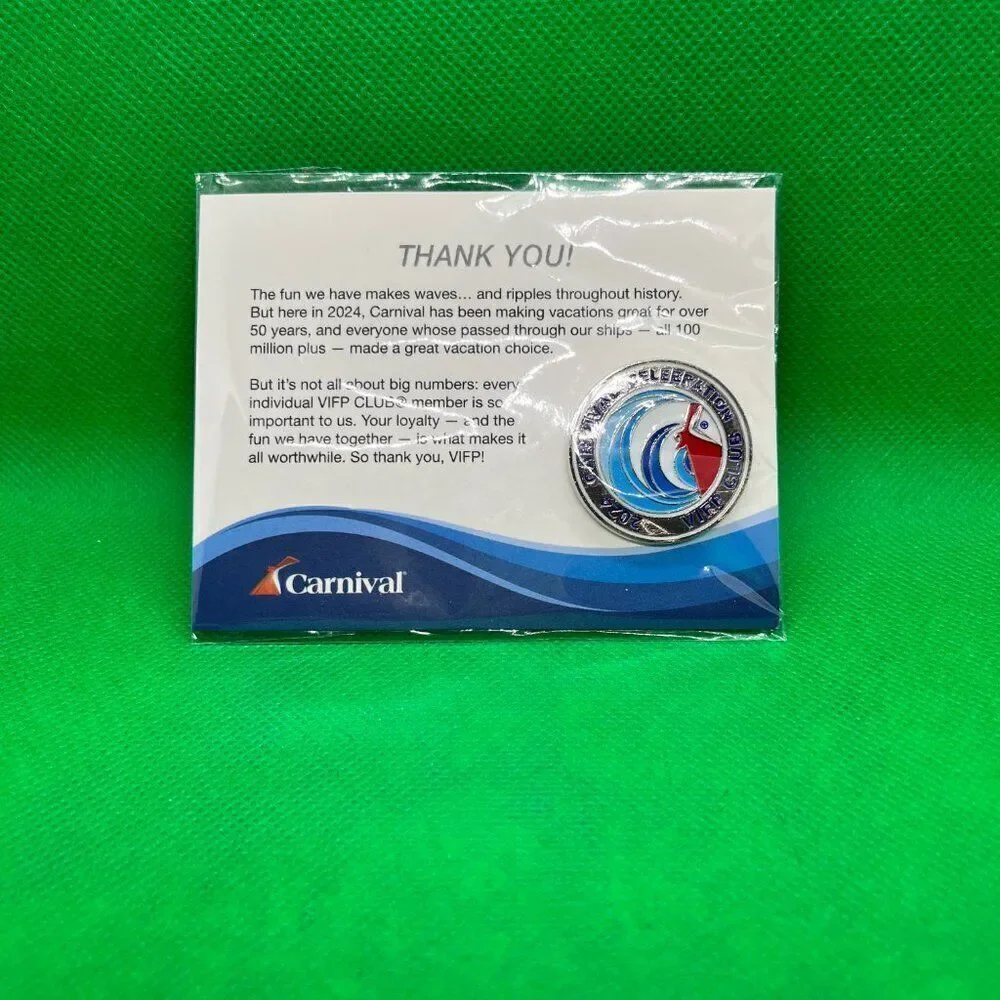 NEW Carnival Cruise Line Ship Celebration 2024 VIFP Club Pin